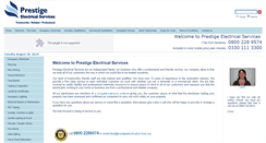 Desktop Screenshot of prestigeelectricalservices.org